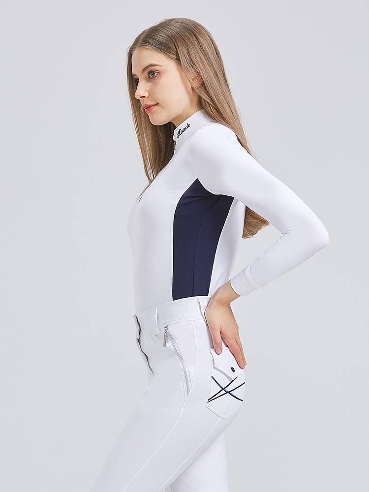 Summer Speed Dry Riding Table Equestrian T -shirt Female Cavaliers Women's Cavaliers White Equestrian Shirts Riding Women