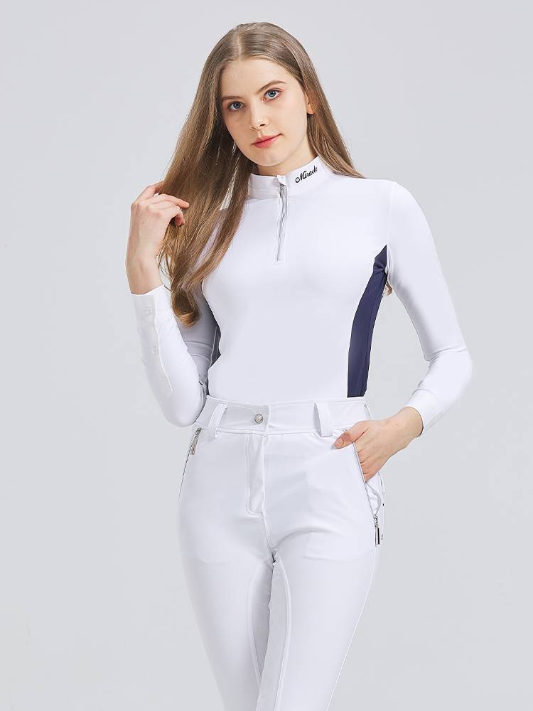 Summer Speed Dry Riding Table Equestrian T -shirt Female Cavaliers Women's Cavaliers White Equestrian Shirts Riding Women
