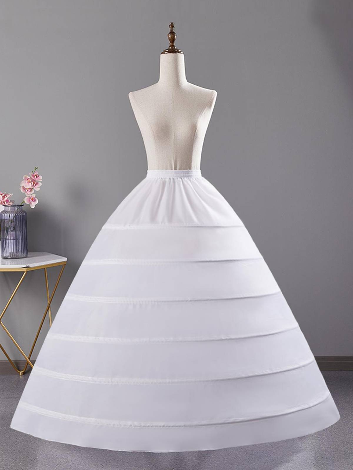 All kinds of wedding skirts are super large Gabon adjustable fish bones long models of Lolita flower marry wedding dresses with inside skirts