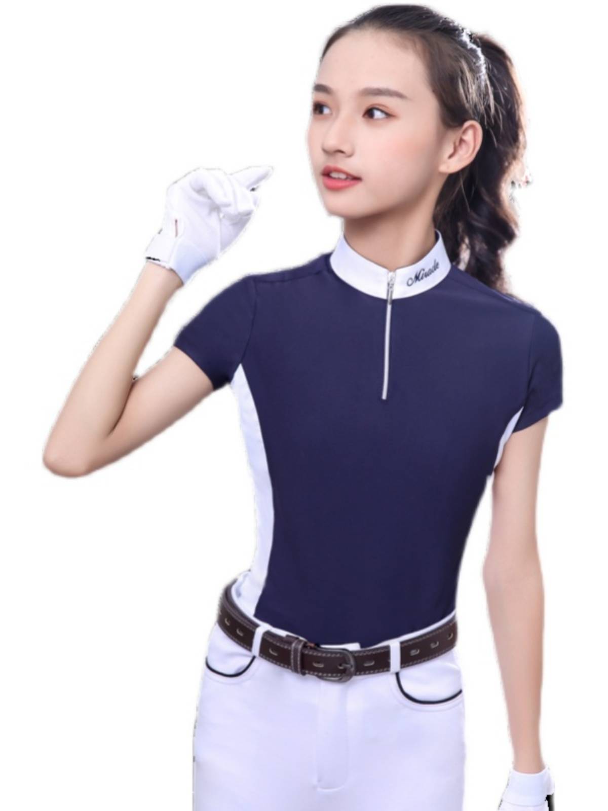 Summer Child Wats T -shirt Speed ​​Dry Riding T -shirt Short -sleeved Top POLO Shirt Equestrian Competition Children's Riding