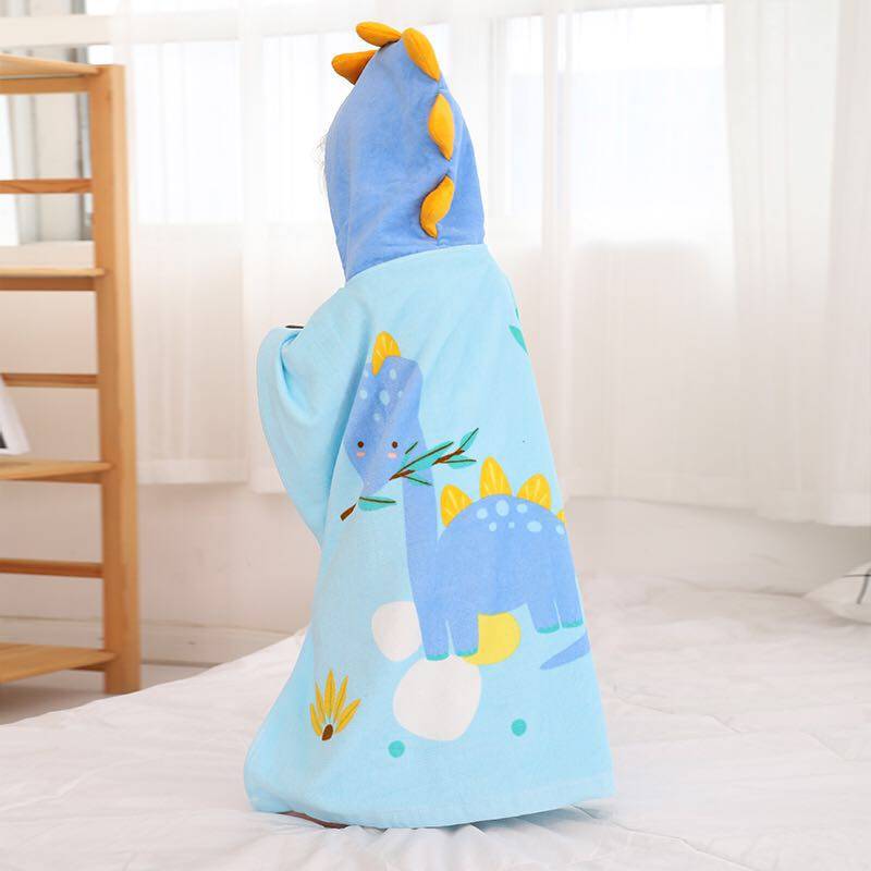 special cartoon children's bath towel with hat, cotton cotton, hundreds of beaches, children's bathrobe bathrobe baby cape