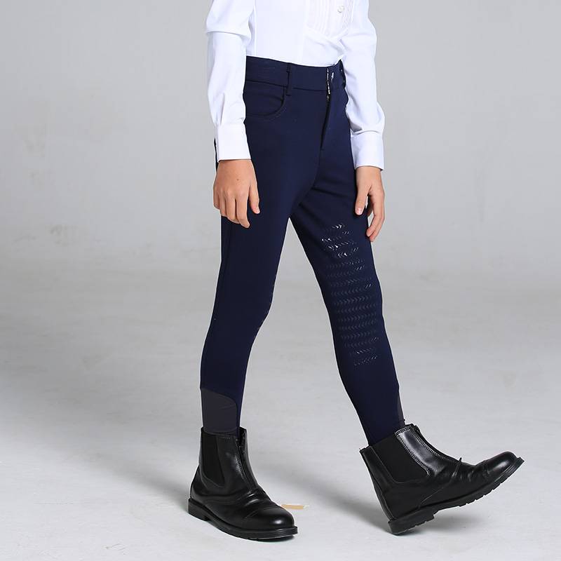 Four Seasons Equelia Silicon Pants High Blind, Anti -Smooth -resistant White Children's Pants Knight Training Horseing Server
