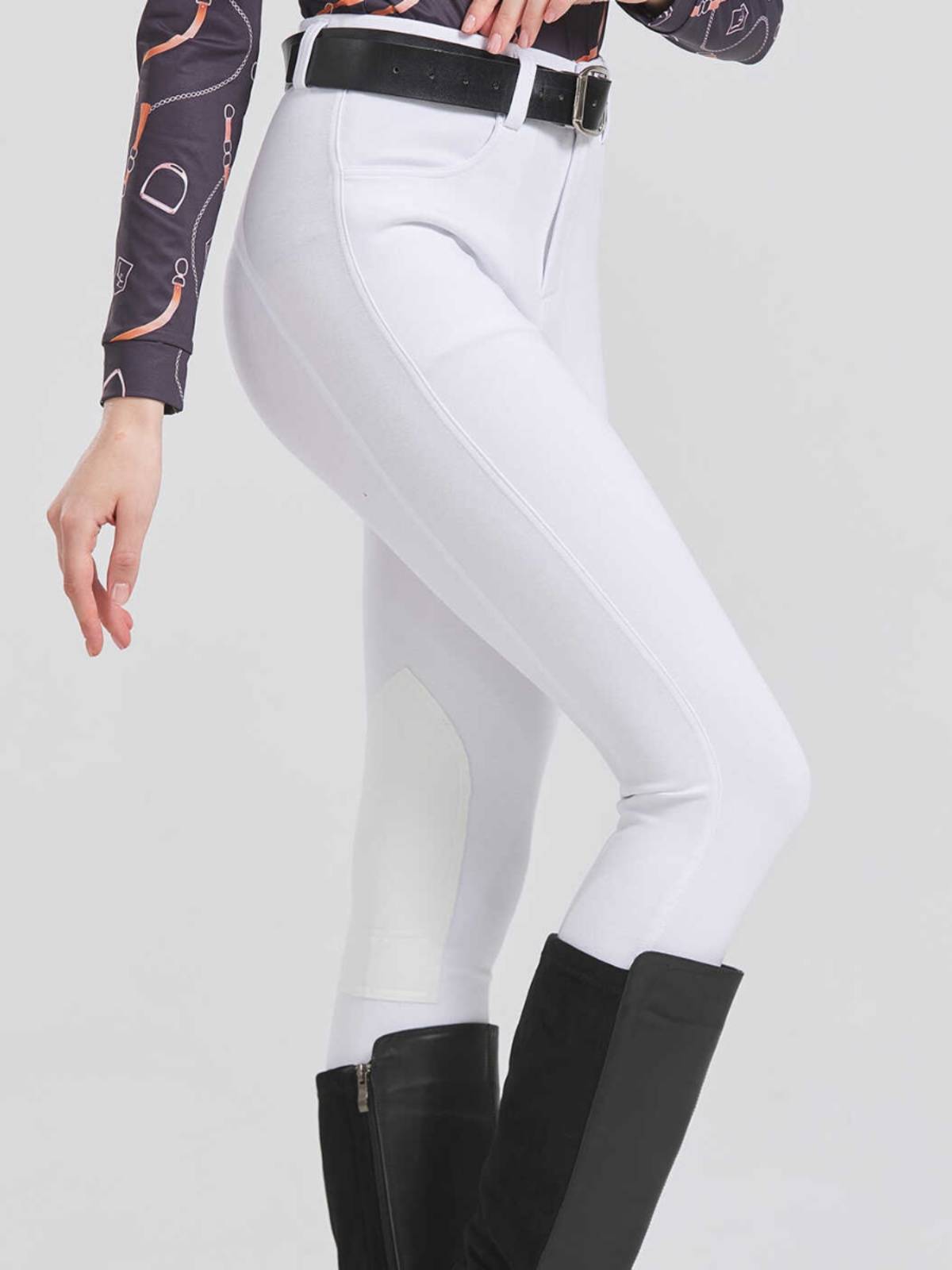 Four Seasons Horse Pants Stick Portex Pants Male and Children's Competition Training Pants Primary Equestrian Clothing