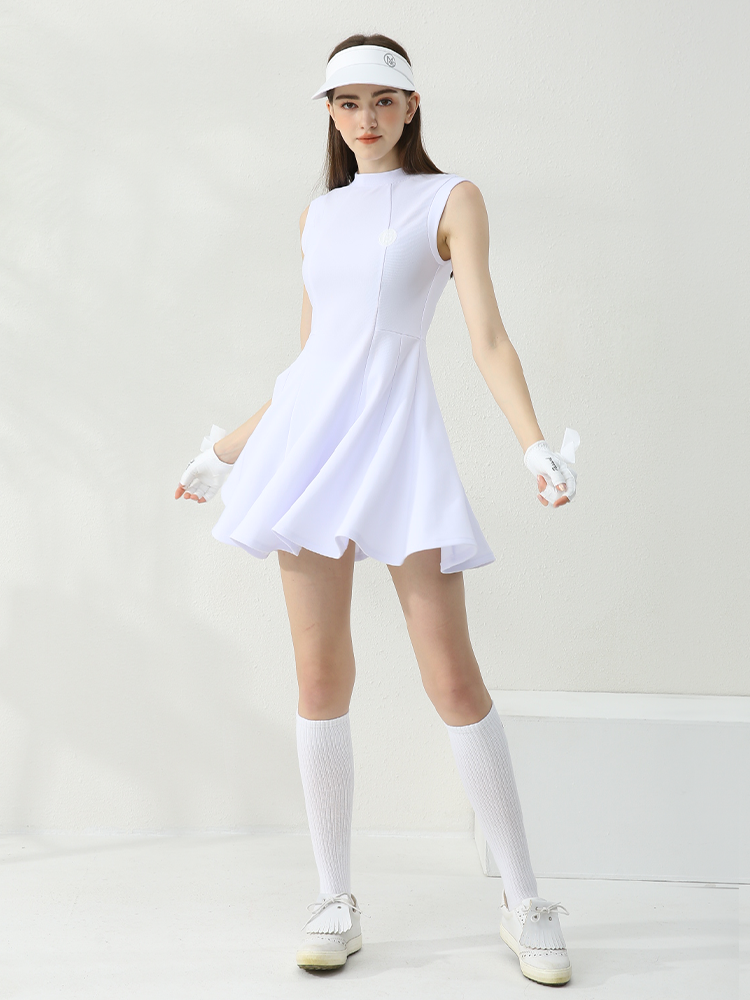 Summer Golf Women's Tennis Korean Slim Dress Playing Dress Makes Set Set Short Sleeve Golf Costume Women