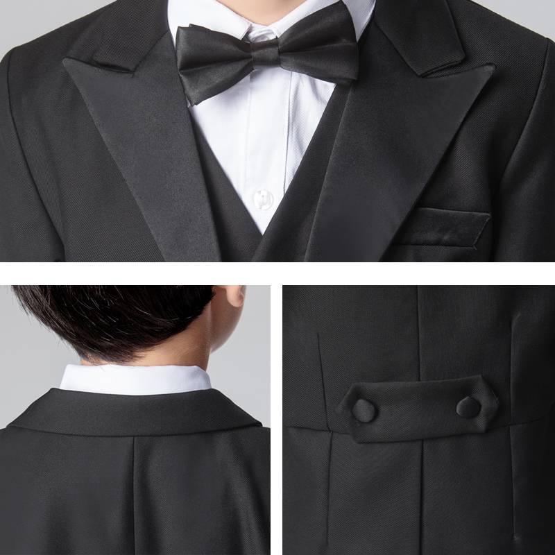 Children's dress Boys Swallowtail Primary School Student Hua Children's Wedding Piano Performance Service Boy Boys suit Set