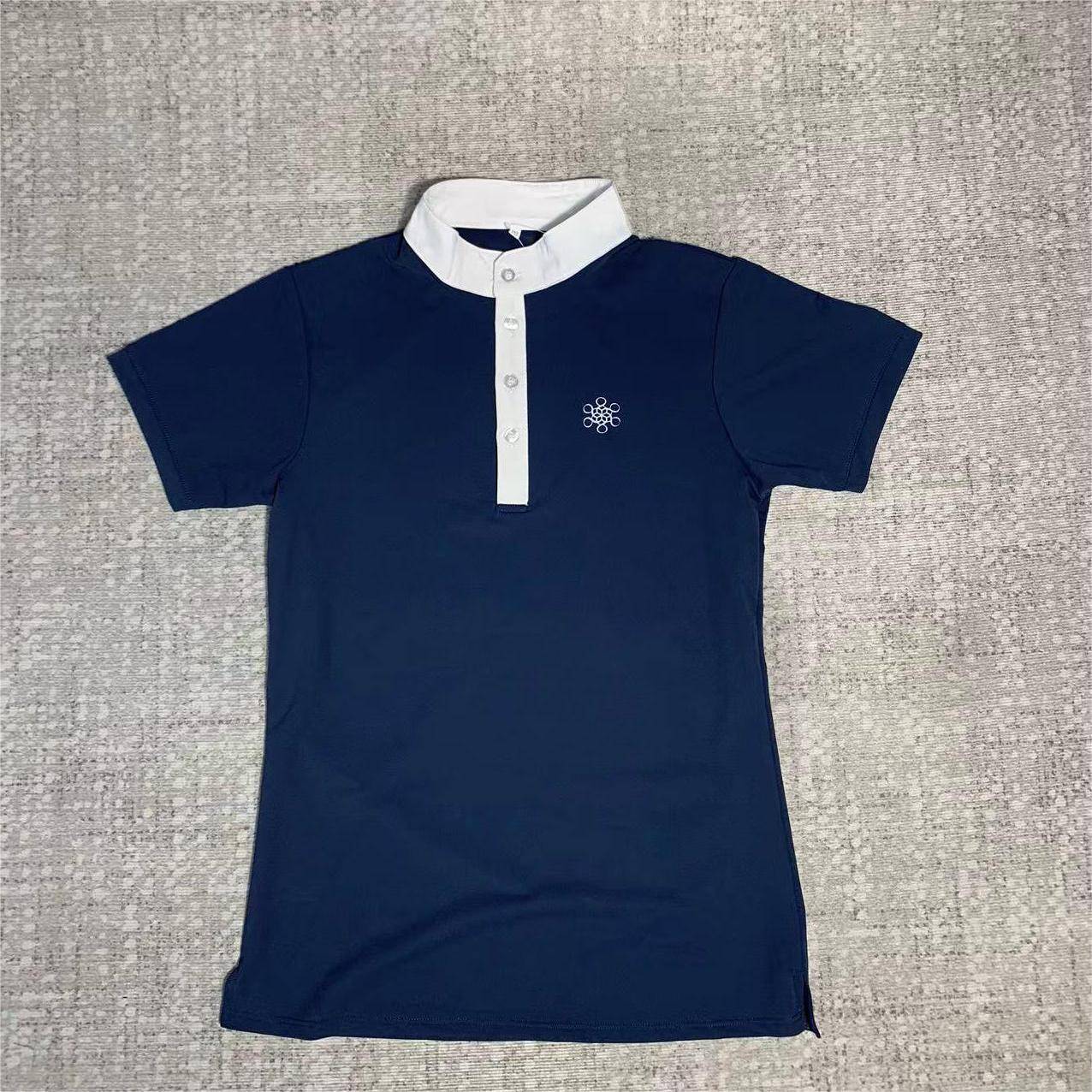 Summer Ice Silk Women's Equestrian Short Knight Cavaliers T -shirt Equestrian T -shirt Equestrian Equipment Canarema