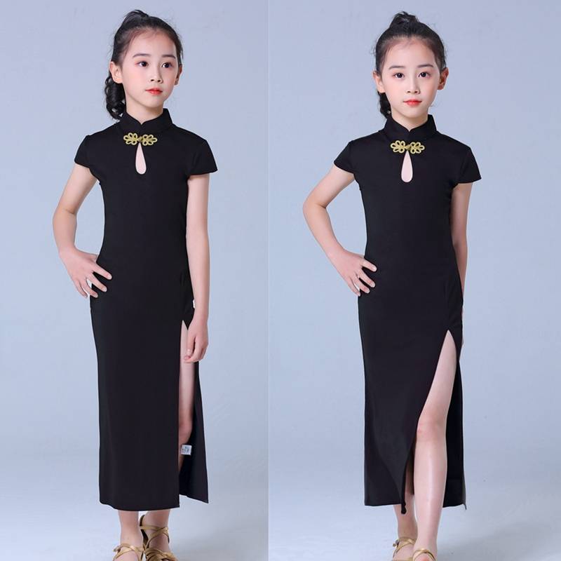 Children's Model Show Cheongsam Model Training Server TT stage show children's etiquette clothing female tide children model cheongsam cheongsam cheongsam