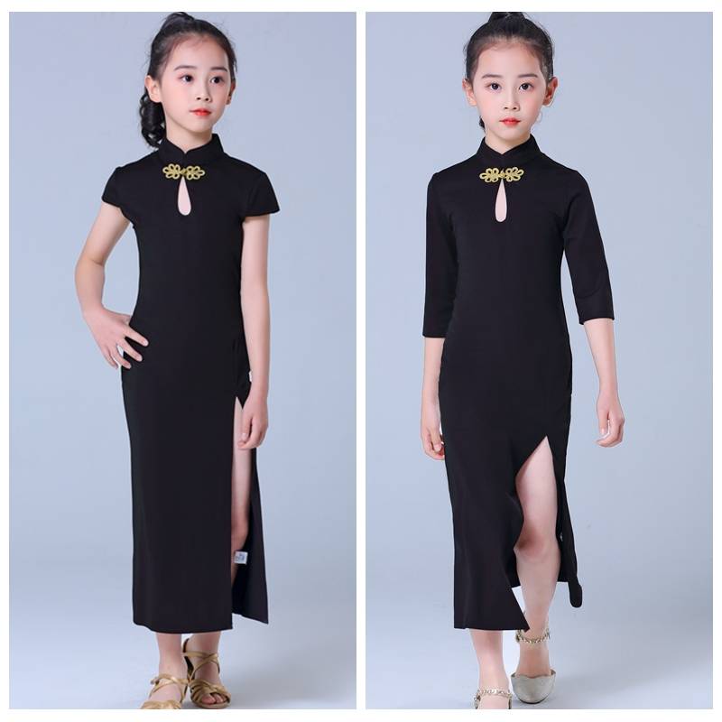 Children's Model Show Cheongsam Model Training Server TT stage show children's etiquette clothing female tide children model cheongsam cheongsam cheongsam