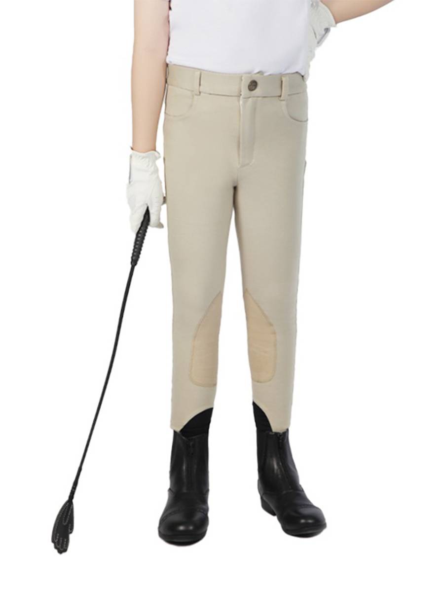 Four Seasons Professional Children's Equestrian Horse Pants Quadity Elastic Ride Pants Rider Horse Equestnia Equestnically Equestnically