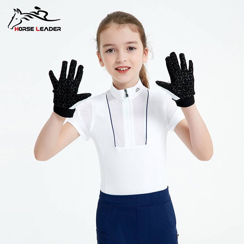 HorseLeader Summer Equestrian T -shirt Short -sleeved Equestrian Equestnia Equestnically Equel Equipment Racing Shirts thin