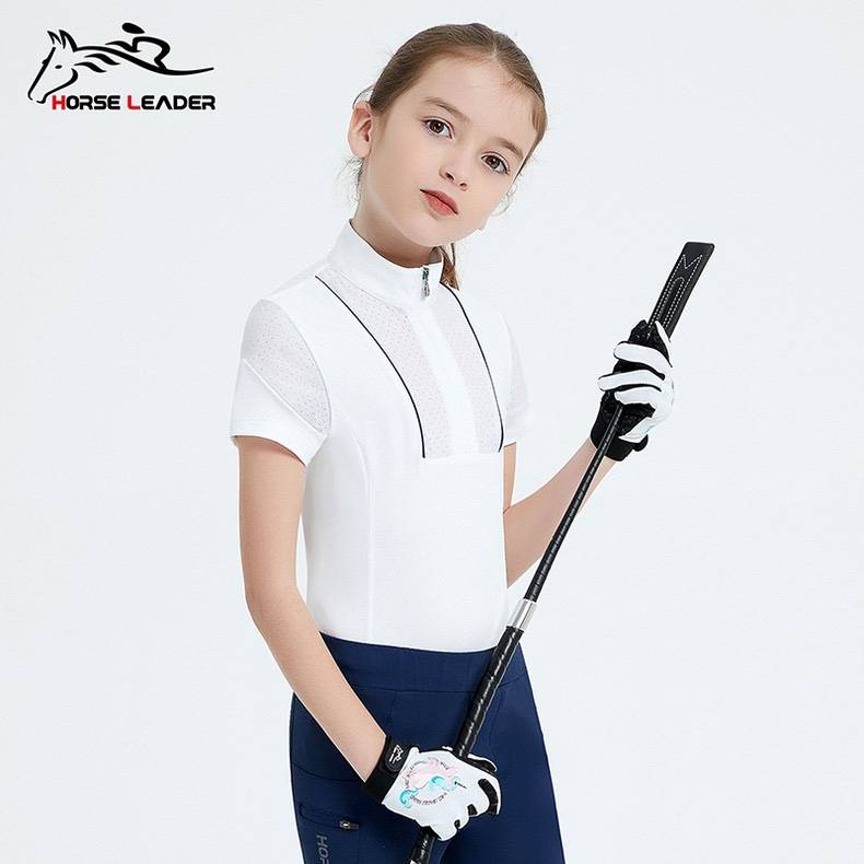 HorseLeader Summer Equestrian T -shirt Short -sleeved Equestrian Equestnia Equestnically Equel Equipment Racing Shirts thin