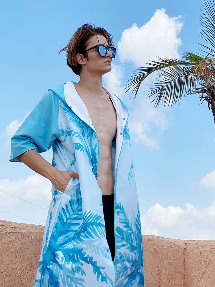 Dive bathrobe Speed dry bath, swimming towel, portable coat, cape, men's wearable bath towels, female water absorption towel