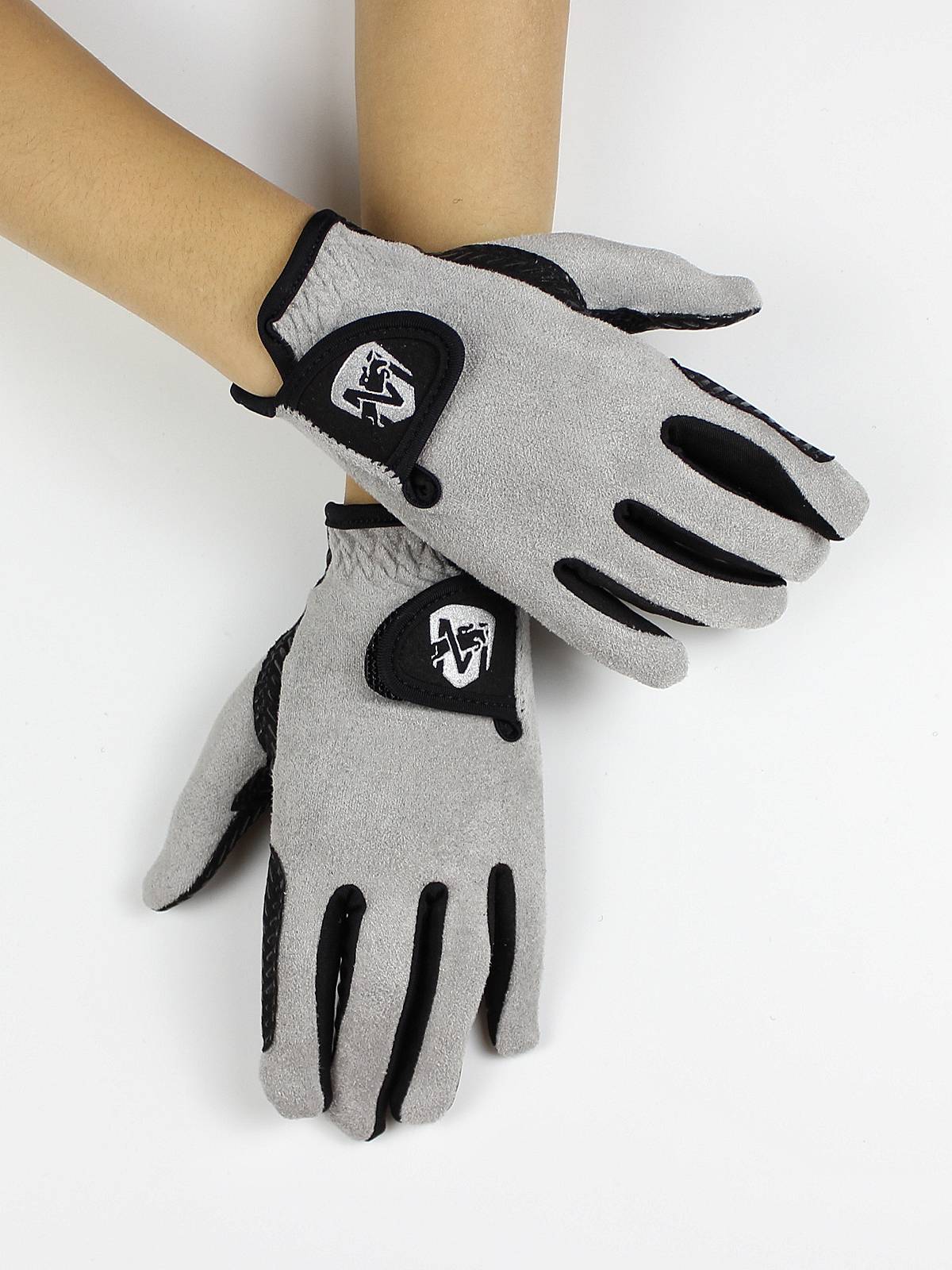 Equestrian gloves for adult boys and girls with velvet and velvet velvet on horse-to-silic silicate