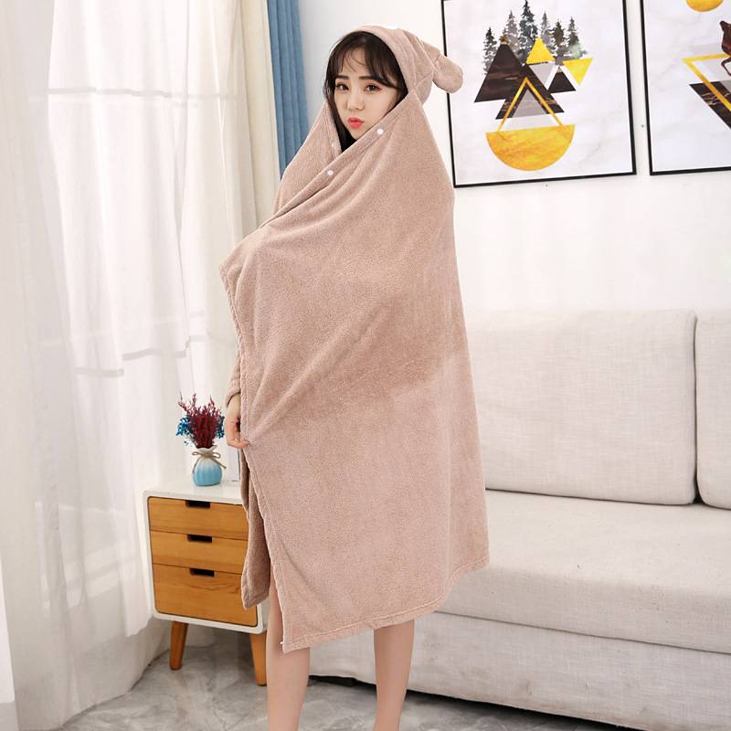 Cartoon children's bath towel cloak adult hats new babies and men and women dedicated children can wear water absorption fast dry bathrobes