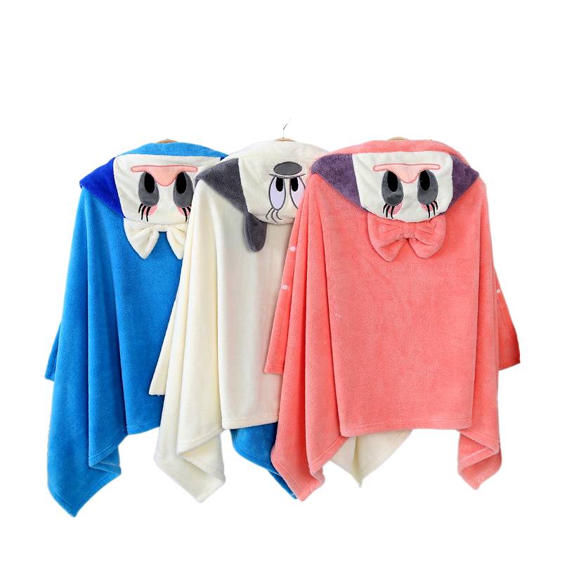 Cartoon children's bath towel cloak adult hats new babies and men and women dedicated children can wear water absorption fast dry bathrobes