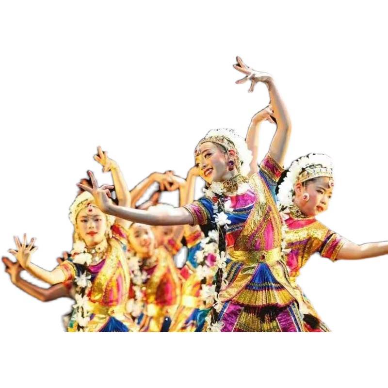 The ninth Lotus Moon's Eye Dance Performance Services National Indian Dance Xinjiang Dance Children's Performance Service