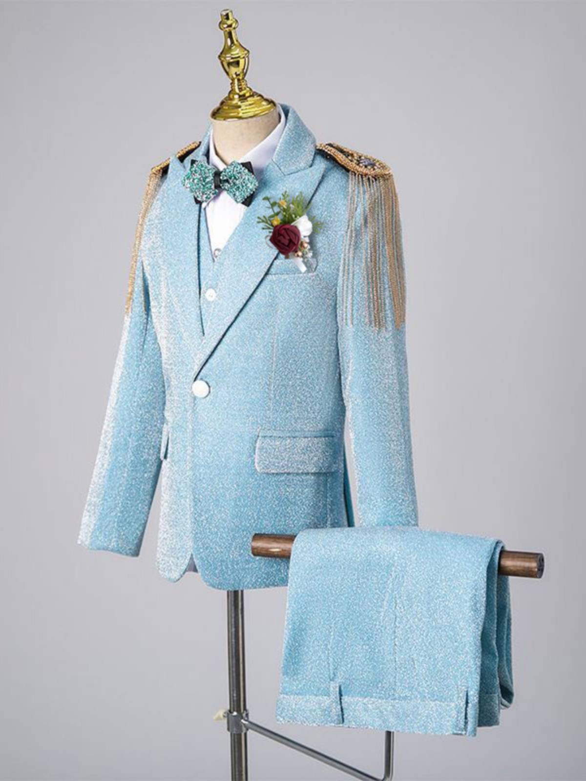 Boys suit suit Korean small suit handsome elementary school student chorus dress children recite piano performance clothes