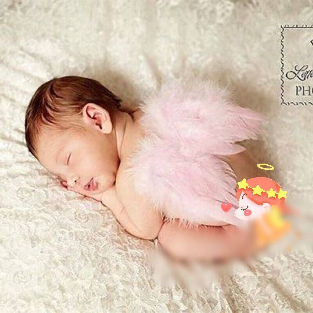 Newborn children's art hundreds of days, feather roads, baby Cupid angel wings full moon baby photography and clothing