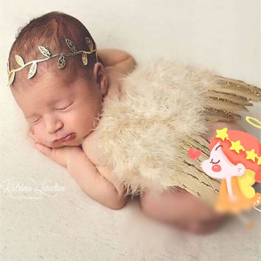 Newborn children's art hundreds of days, feather roads, baby Cupid angel wings full moon baby photography and clothing