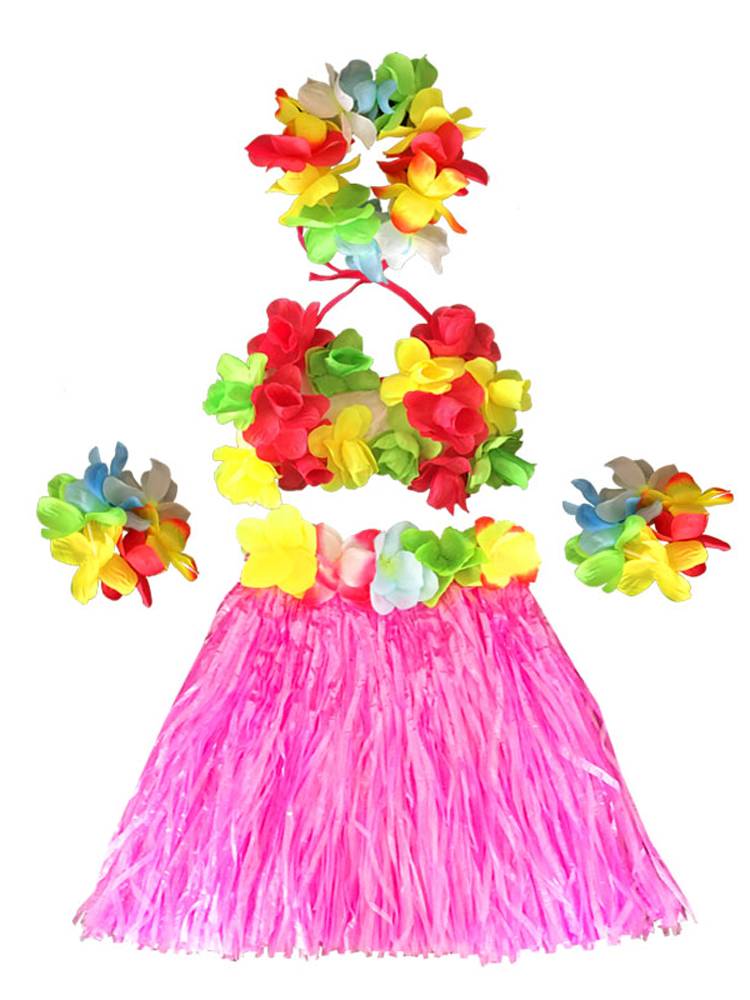 Liuyi Hawaiian Seaweed Dance Performance Clothing Children's Day Performance Proper Proper Boys Girls Girls Skirt Skirt