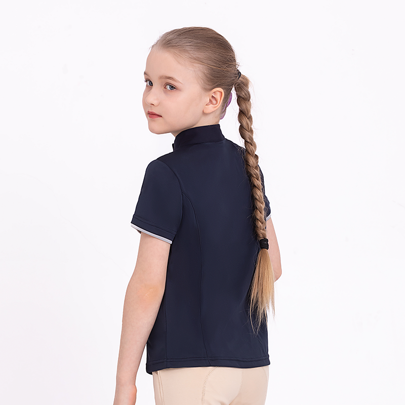 Children's summer equestrian T -shirt male and girls, sweat -absorbing and breathable equestrian T -shirts COOPASS certified T -shirt 8102011