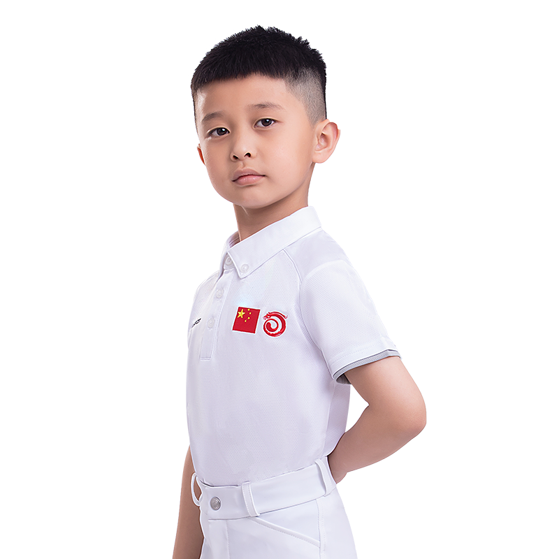 Children's summer equestrian T -shirt male and girls, sweat -absorbing and breathable equestrian T -shirts COOPASS certified T -shirt 8102011