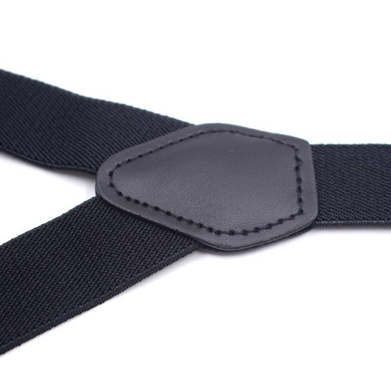 Children's strap collar set Set baby hanging trousers with black young children shoulder strap three clip babies anti -pants band