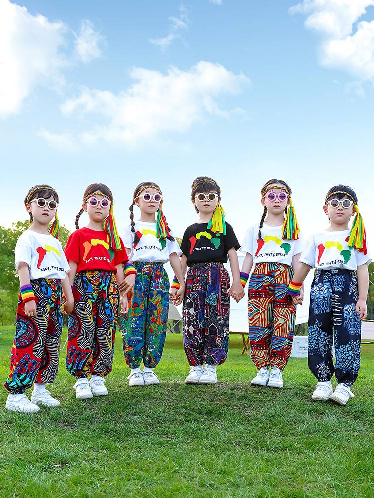 Children's African Drum Performance Server Dance La La Team Games Fashion National Style Graduation Performance Service