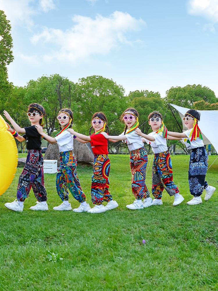 Children's African Drum Performance Server Dance La La Team Games Fashion National Style Graduation Performance Service