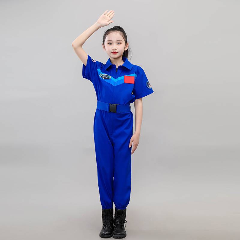 High-quality blue-sleeve space suit (upgrade)