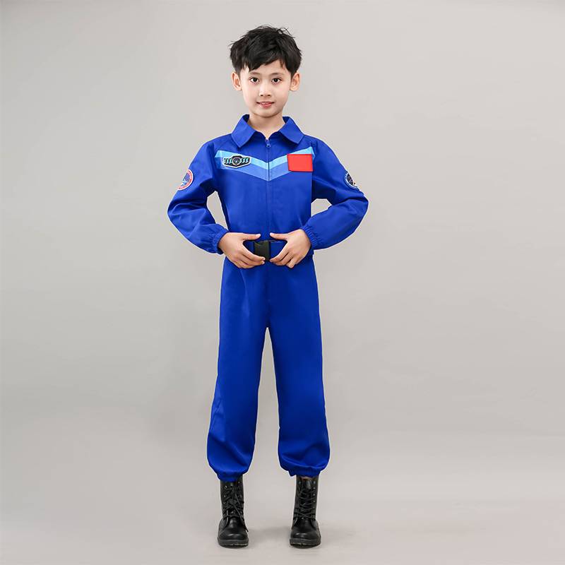 High-quality blue-sleeve space suit (upgraded)