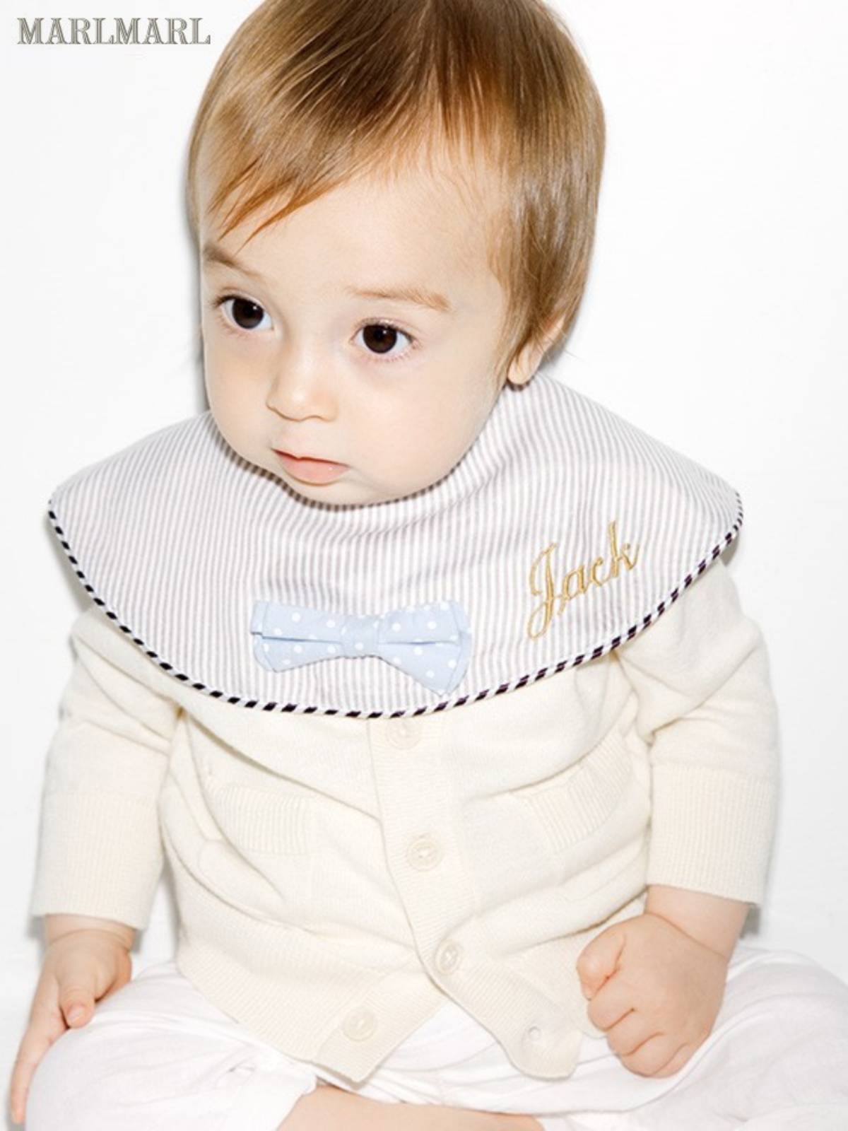 Marlmarl full moon baby bidding water towels, male gentleman's bow tie, feed milk towel DOLCE_C04