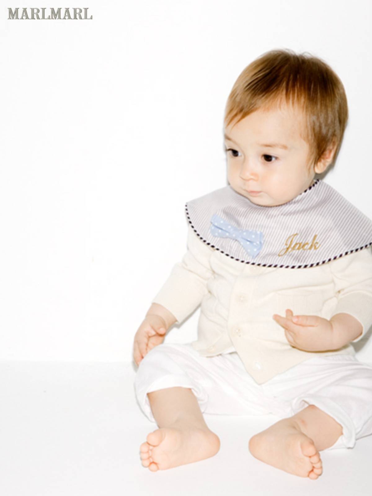 Marlmarl full moon baby bidding water towels, male gentleman's bow tie, feed milk towel DOLCE_C04