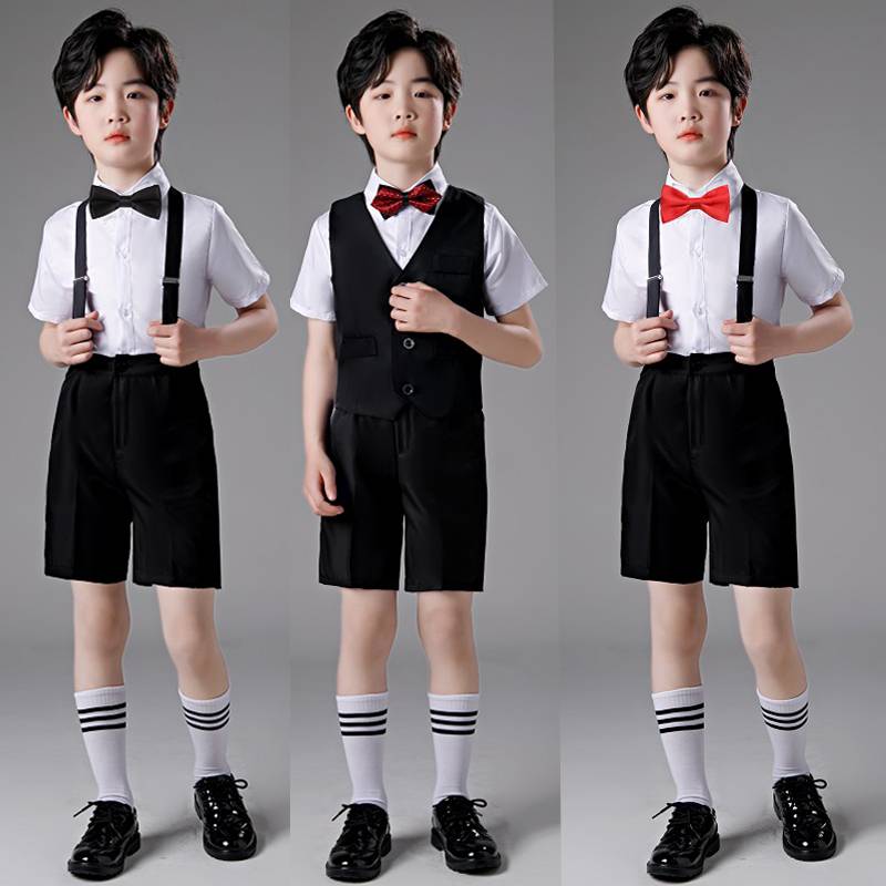 Children's suit suit boys dress kindergarten graduation back pants chorus performers