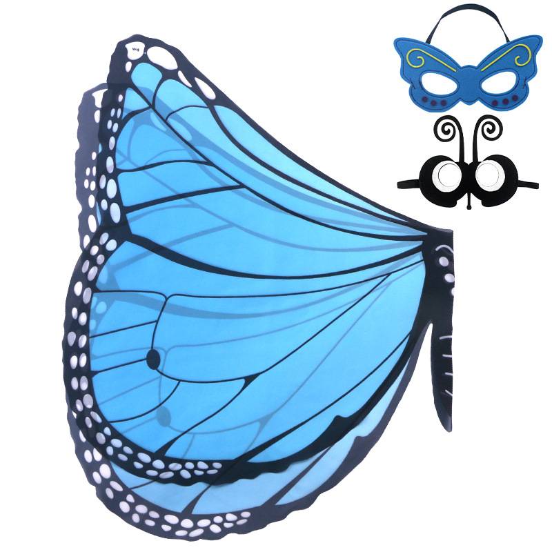 New children's dressing elf -shaped angel butterfly cloak cloak wings set mask stage performance suit