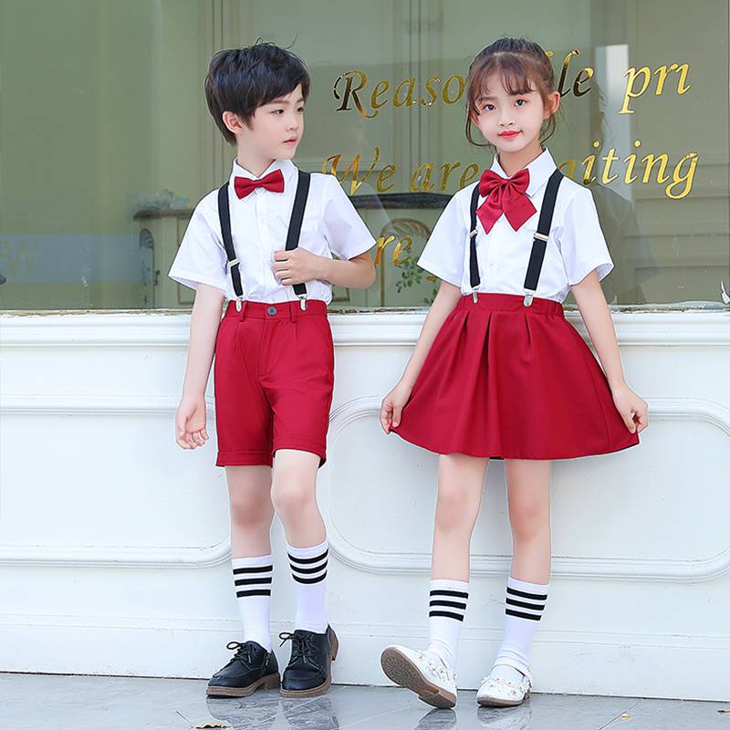 Children's back pants performance service boys performing dresses Primary choir Boys Host recitation clothing