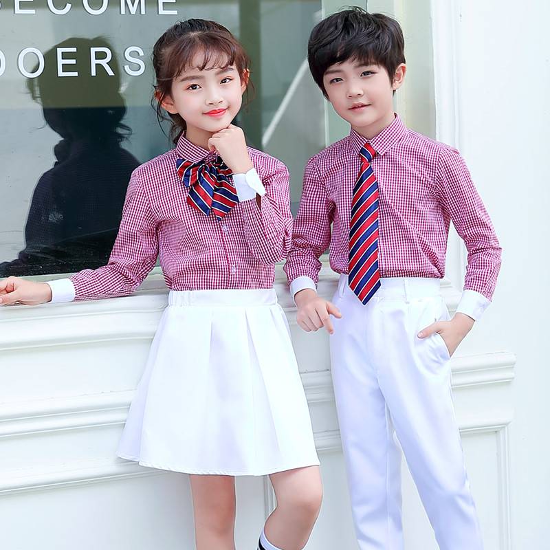 Children's back pants performance service boys performing dresses Primary choir Boys Host recitation clothing