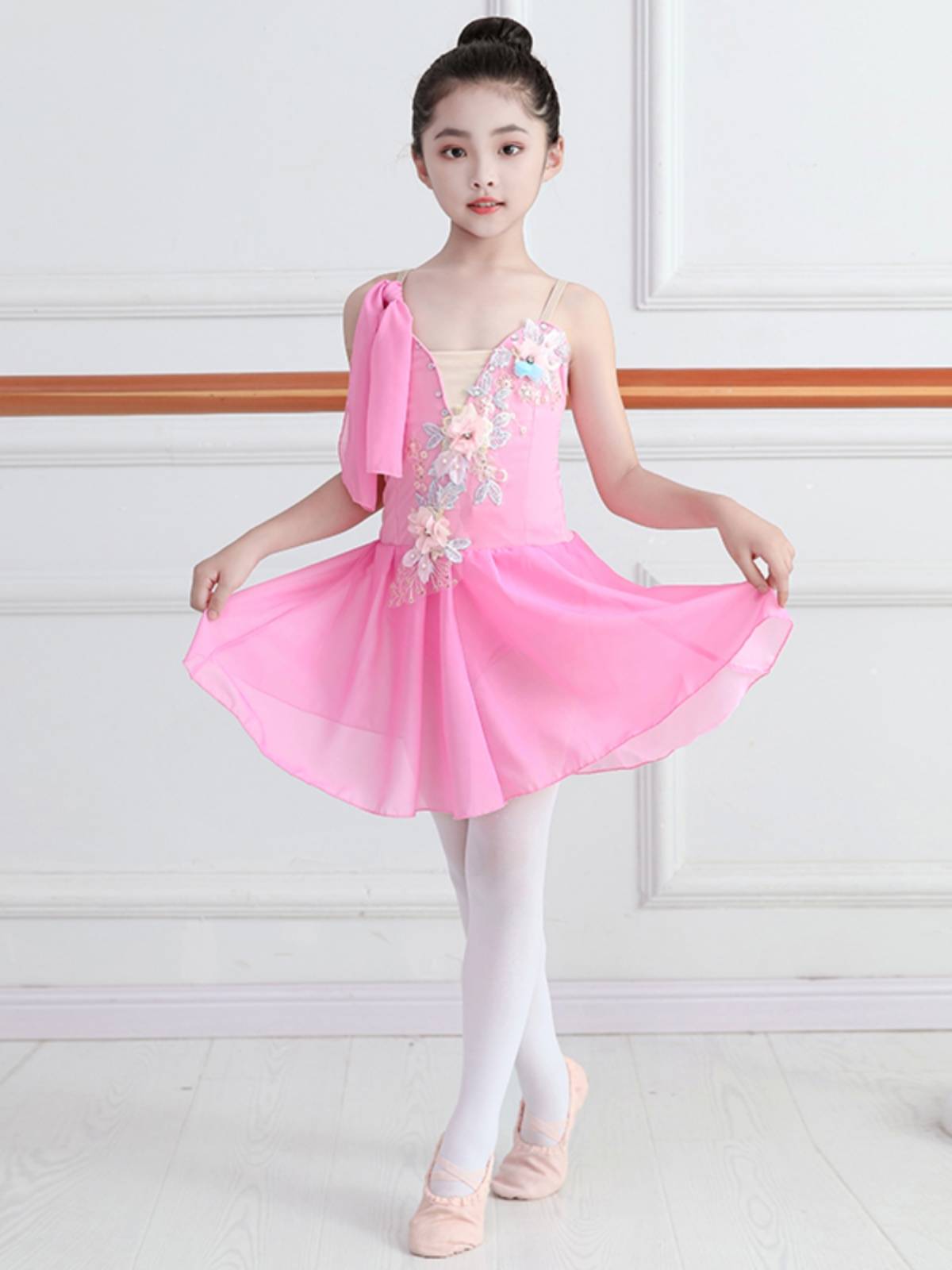 Children's ballet performance service lyrical elegant gauze skirt Modern dance service Chinese dance camisole practice service performance