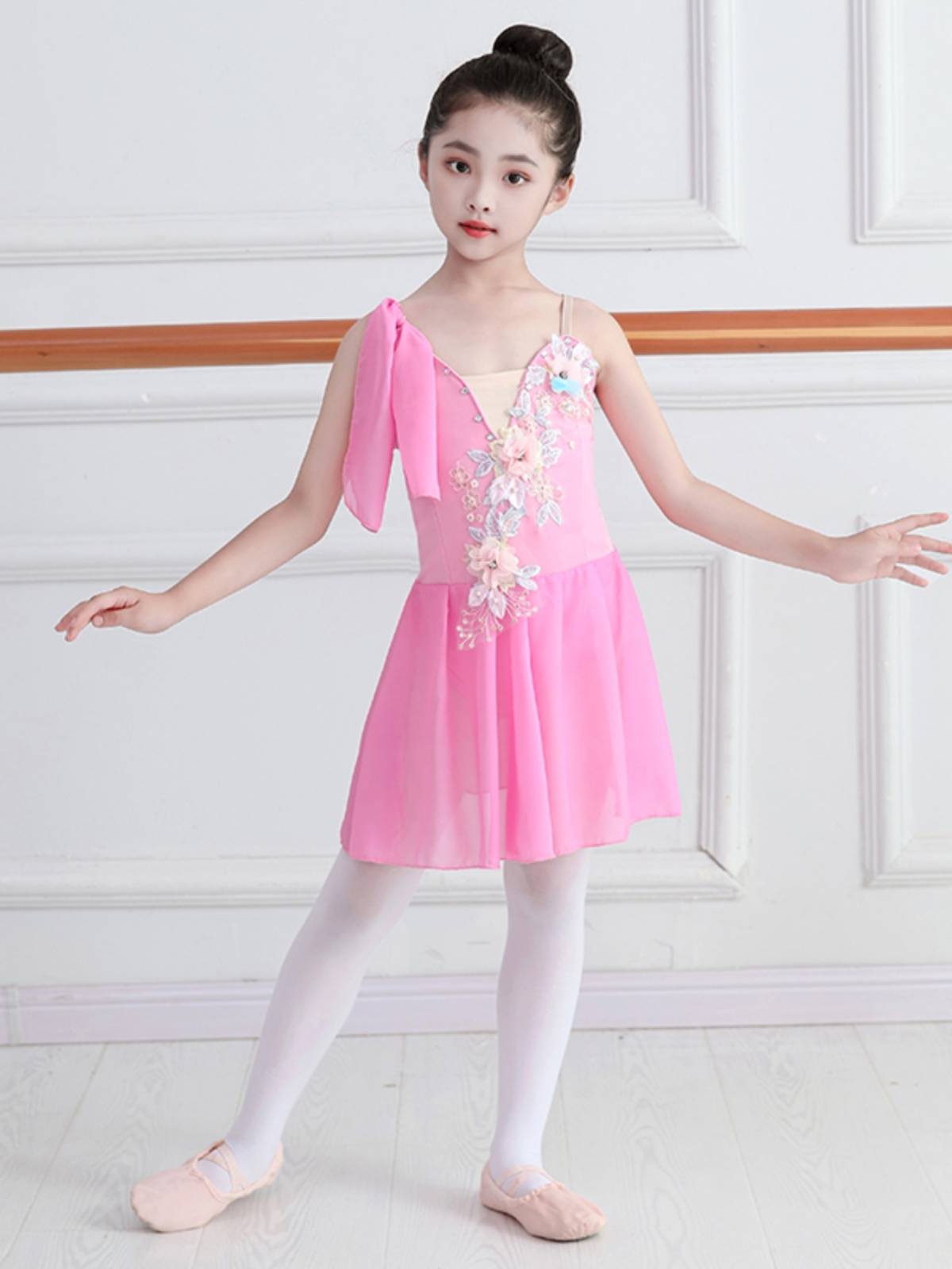 Children's ballet performance service lyrical elegant gauze skirt Modern dance service Chinese dance camisole practice service performance