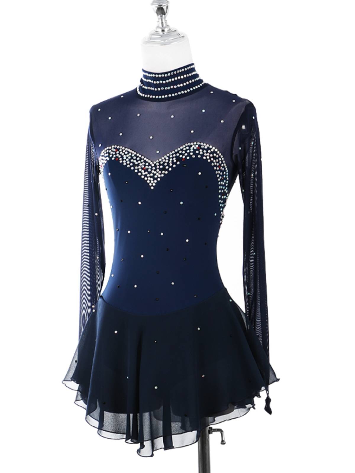 Zagitova custom pattern skating performance service girl competition test rating skirt skirt children adult collection blue