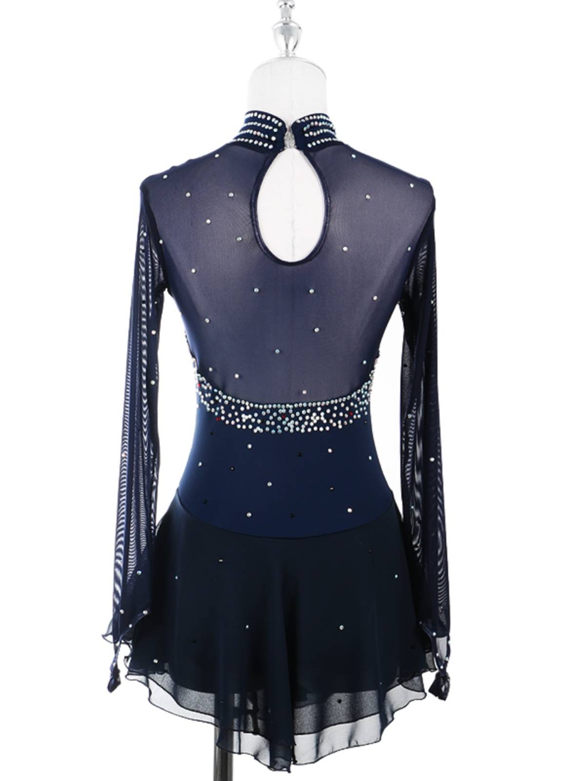 Zagitova custom pattern skating performance service girl competition test rating skirt skirt children adult collection blue