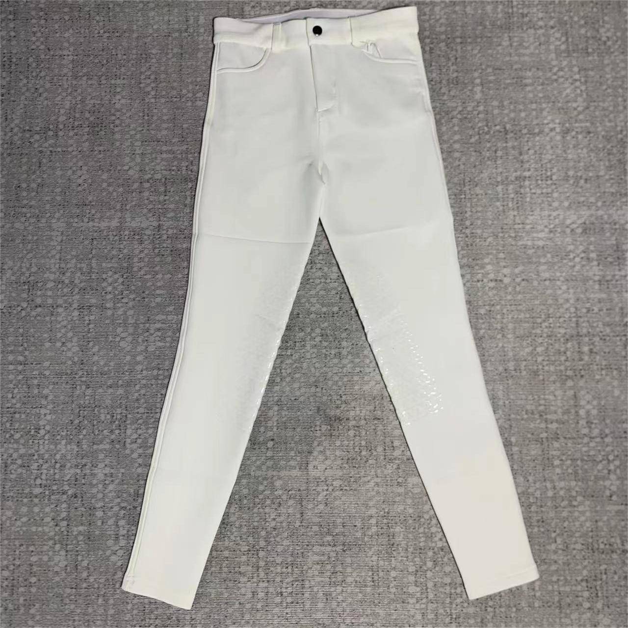 Canary Children's Silicon Gloss Pants Riding Pants Equipment Equipped Pants Pine Permanent Elastic Panara Radia Horse 01