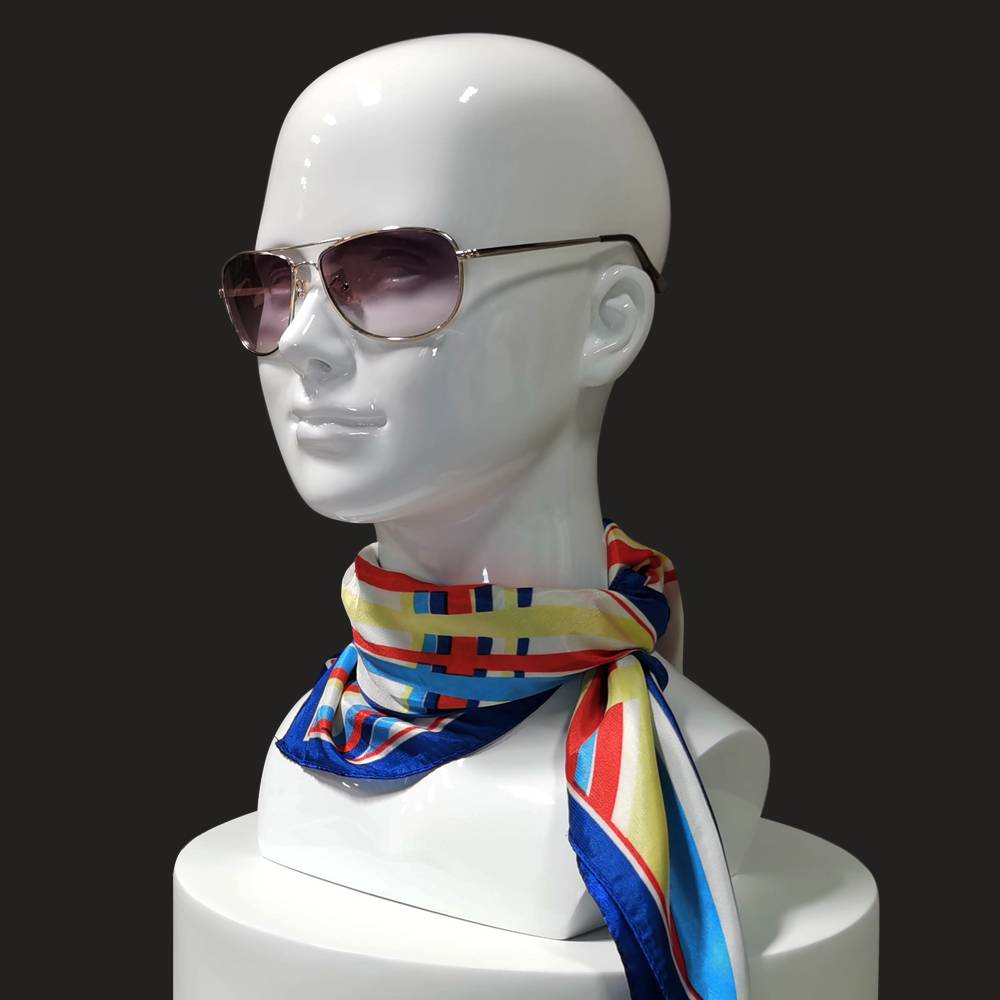 FRP header fake man head model model with VR glasses hat mask, glass reinforced fiber reinforcement model man