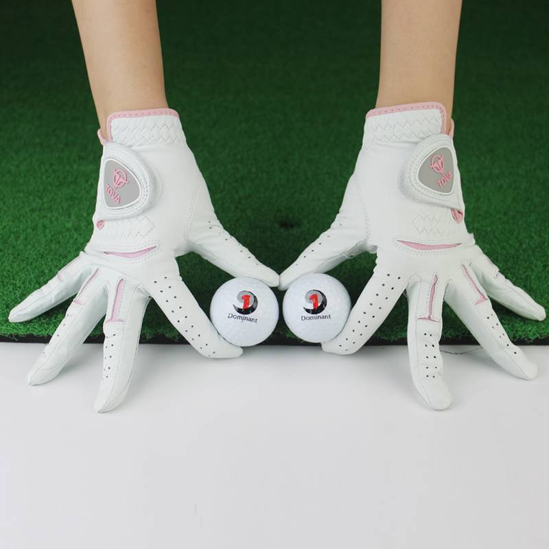 New Golf Indonesian lady gloves Girls imported lambskin all -handed sheepskin all -handed hands,