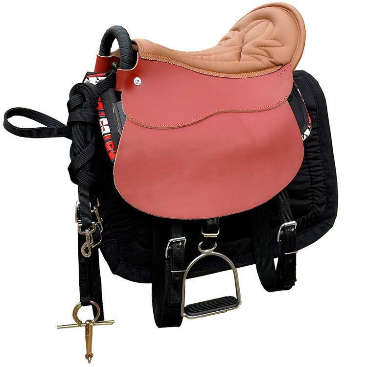 Japan's pure pimped horse saddle full set of saddling full set of whole cowhide saddle promotion horse horses riding horse racing