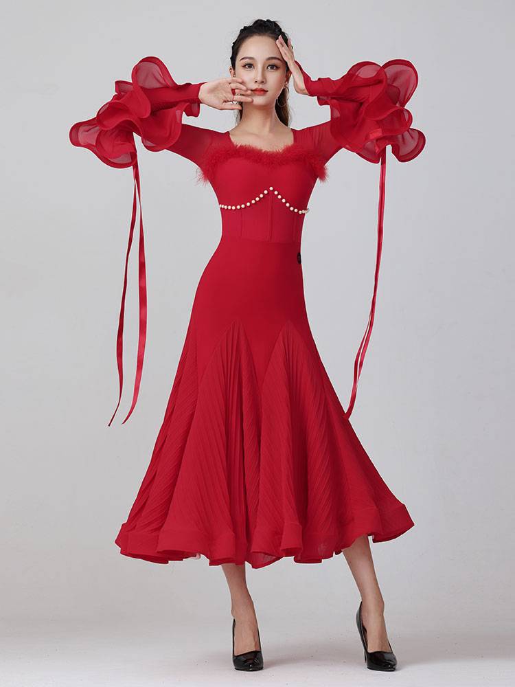 Danbao Modern Dance Dance Dance New Women's Fashion Ostrich Mao Guo Night Dance Dance Skirt Skin Skirt