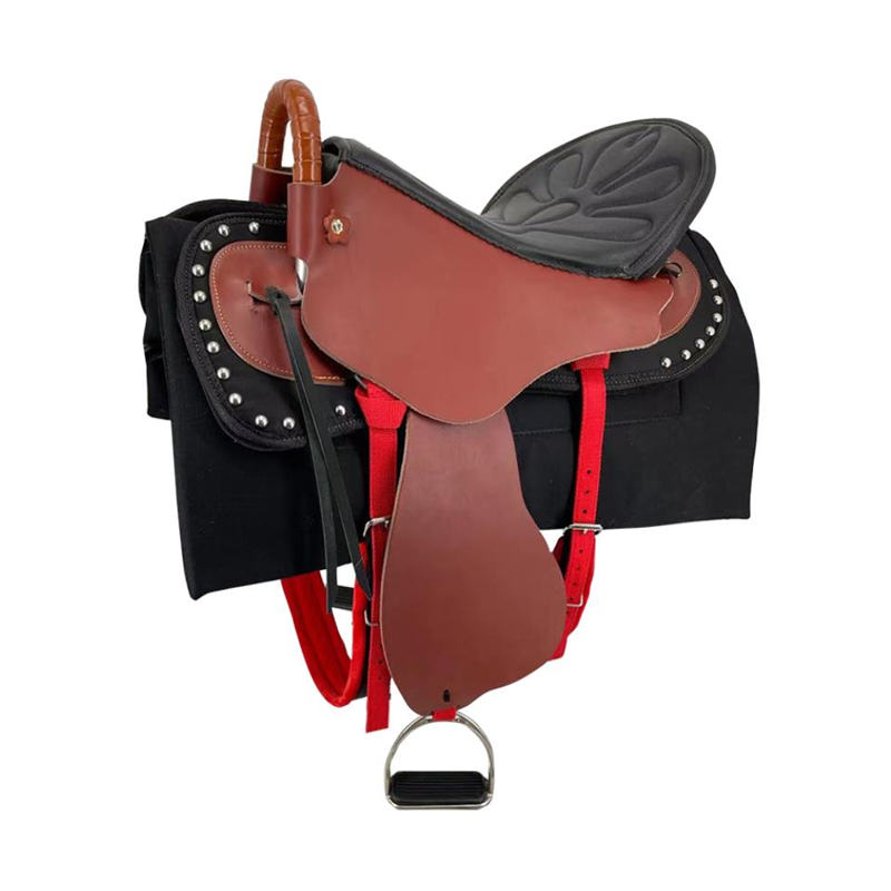 Cowhide horse saddling big horse horses durable competitive film and television production full set of tourist saddle products.travel