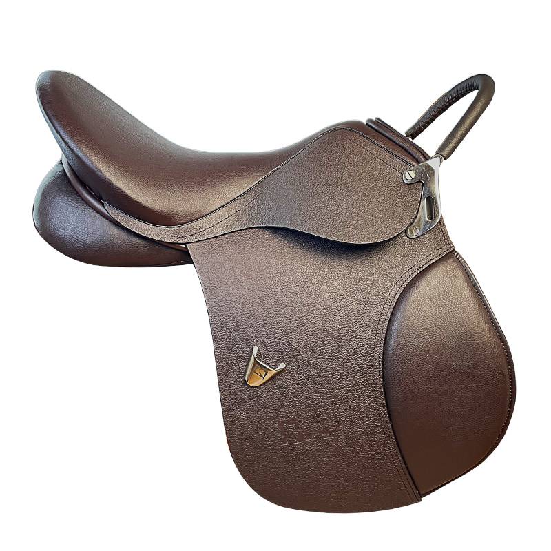 Eight -foot dragon comprehensive saddle no handrail cowhide comprehensive saddle full set of horseshill supplies full set of rammer
