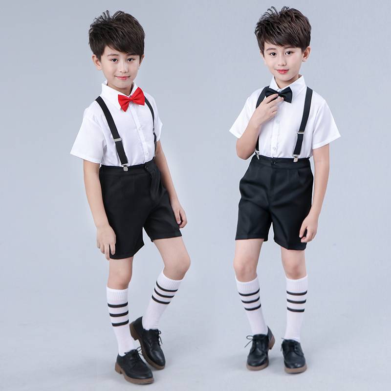 Liuyi Children's Belt Pants Performance Serving Boys Kindergarten Primary and Middle School Student Chorus Clothing Piano Host Dresses