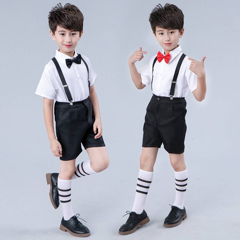 Liuyi Children's Belt Pants Performance Serving Boys Kindergarten Primary and Middle School Student Chorus Clothing Piano Host Dresses